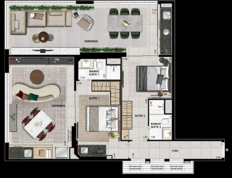 Apartamento à venda com 2 quartos, 95m² - Foto 38