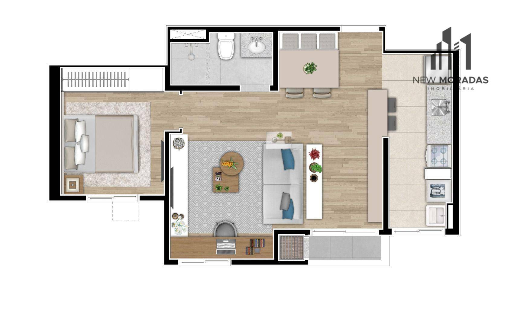 Apartamento à venda com 2 quartos, 44m² - Foto 22