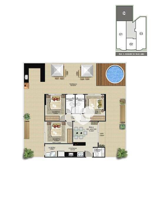 Apartamento à venda com 2 quartos, 88m² - Foto 51