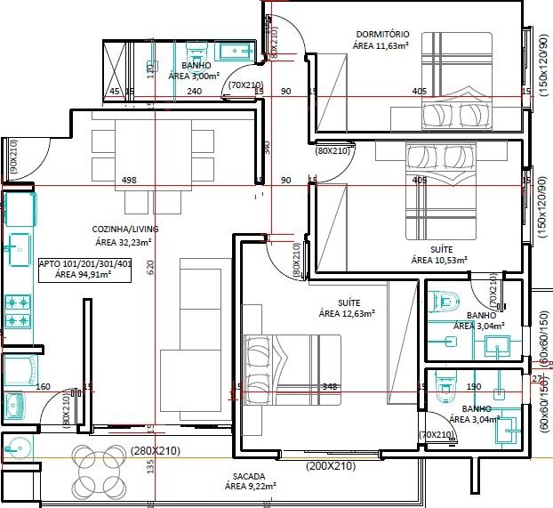 Apartamento à venda com 2 quartos, 75m² - Foto 10