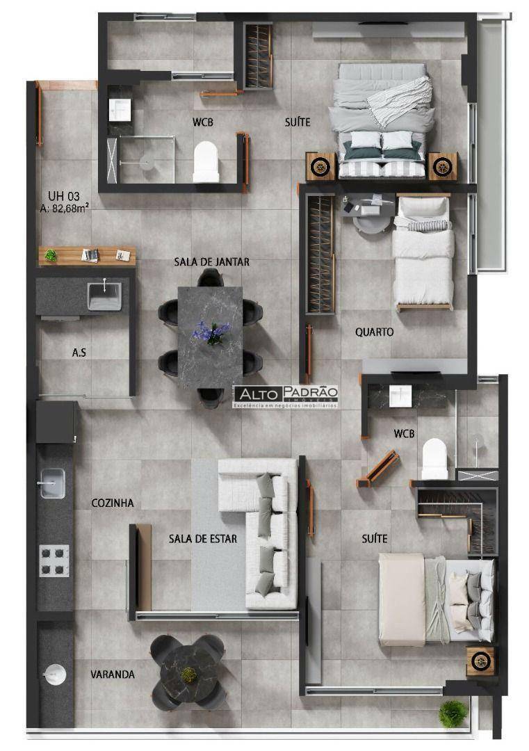 Apartamento à venda com 2 quartos, 61m² - Foto 15