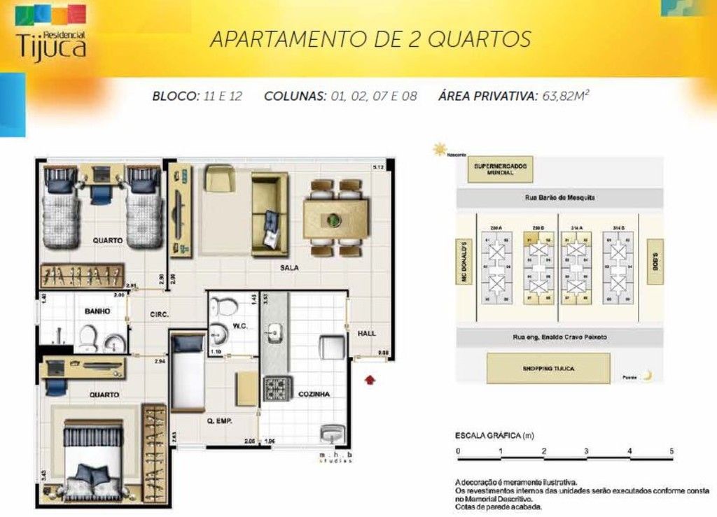 Apartamento à venda com 2 quartos, 63m² - Foto 7