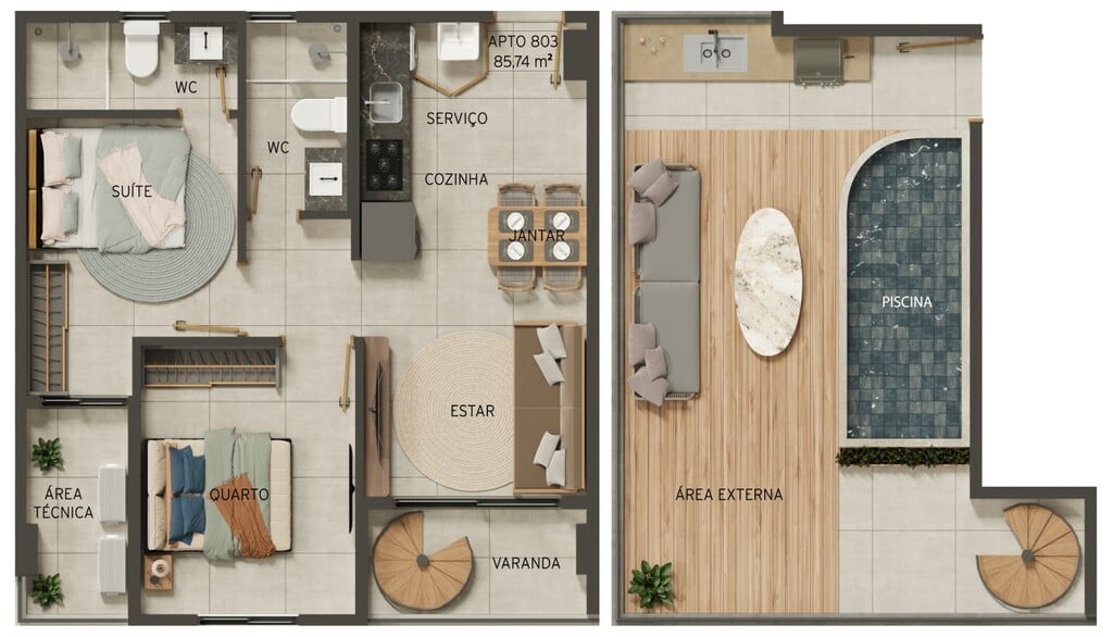 Apartamento à venda com 3 quartos, 82m² - Foto 48