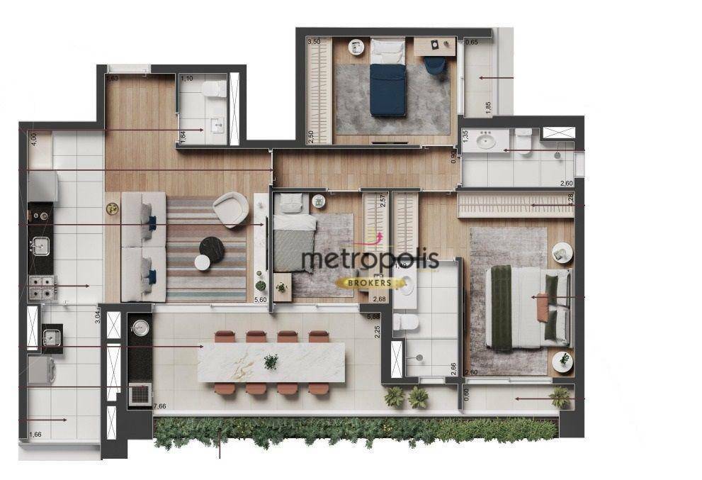 Apartamento à venda com 3 quartos, 107m² - Foto 14