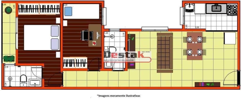 Apartamento à venda com 2 quartos, 61m² - Foto 35