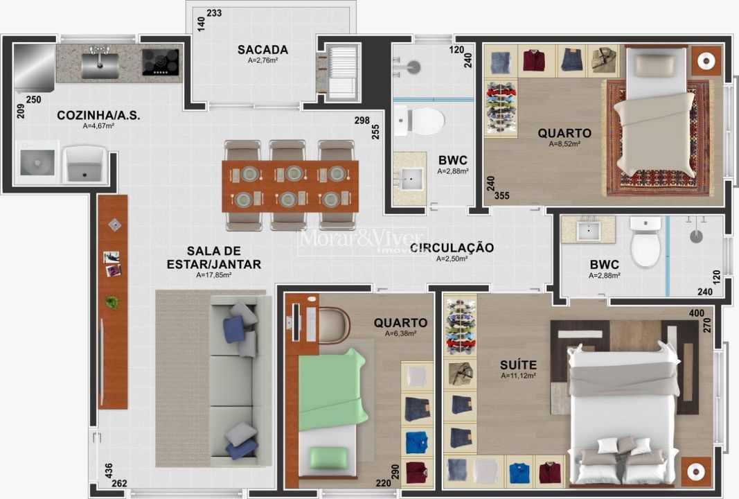 Apartamento à venda com 2 quartos, 54m² - Foto 21