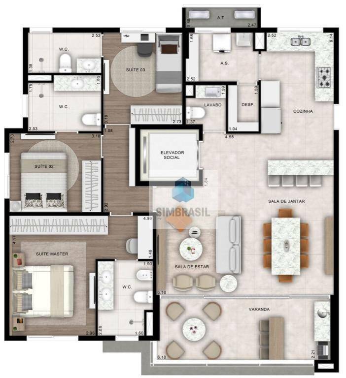 Apartamento à venda com 3 quartos, 129m² - Foto 12