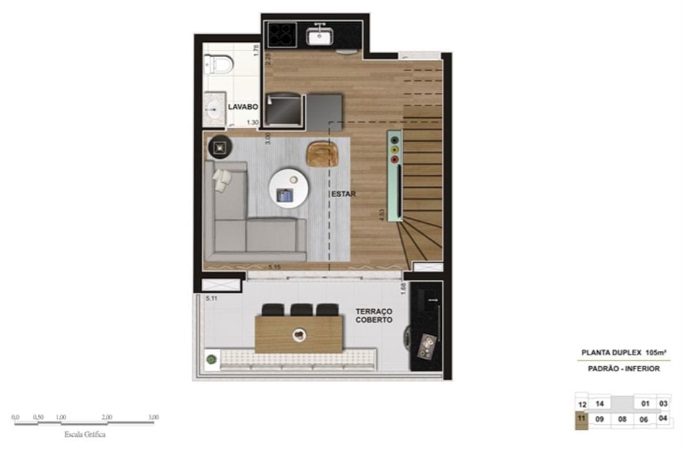 Apartamento à venda com 2 quartos, 107m² - Foto 2