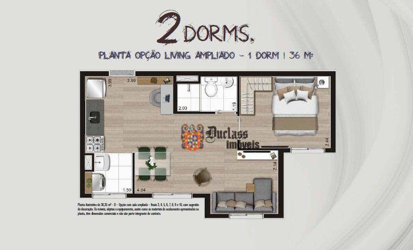 Apartamento à venda com 2 quartos, 36m² - Foto 24