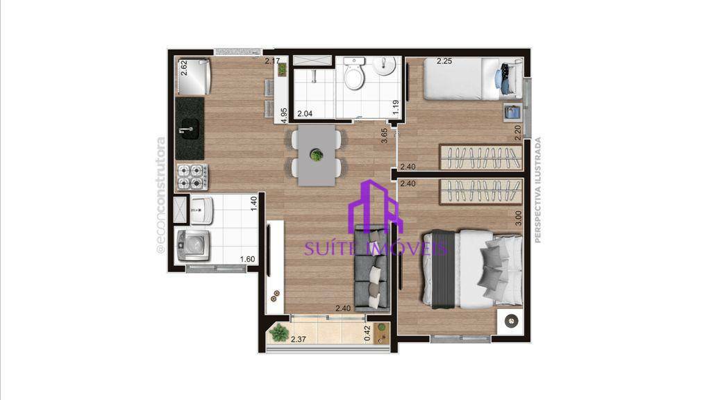 Apartamento à venda com 2 quartos, 32m² - Foto 16