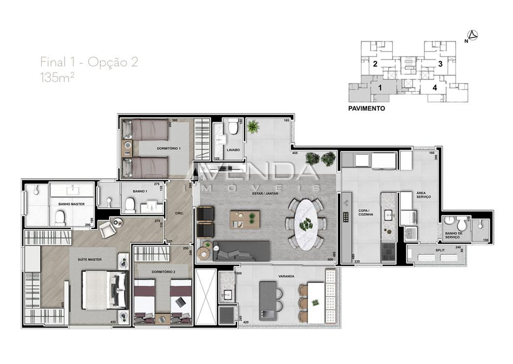 Apartamento à venda com 3 quartos, 131m² - Foto 19