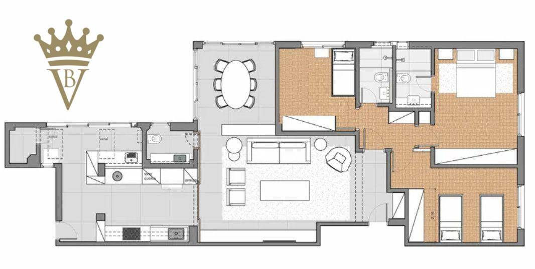 Apartamento à venda com 3 quartos, 143m² - Foto 3