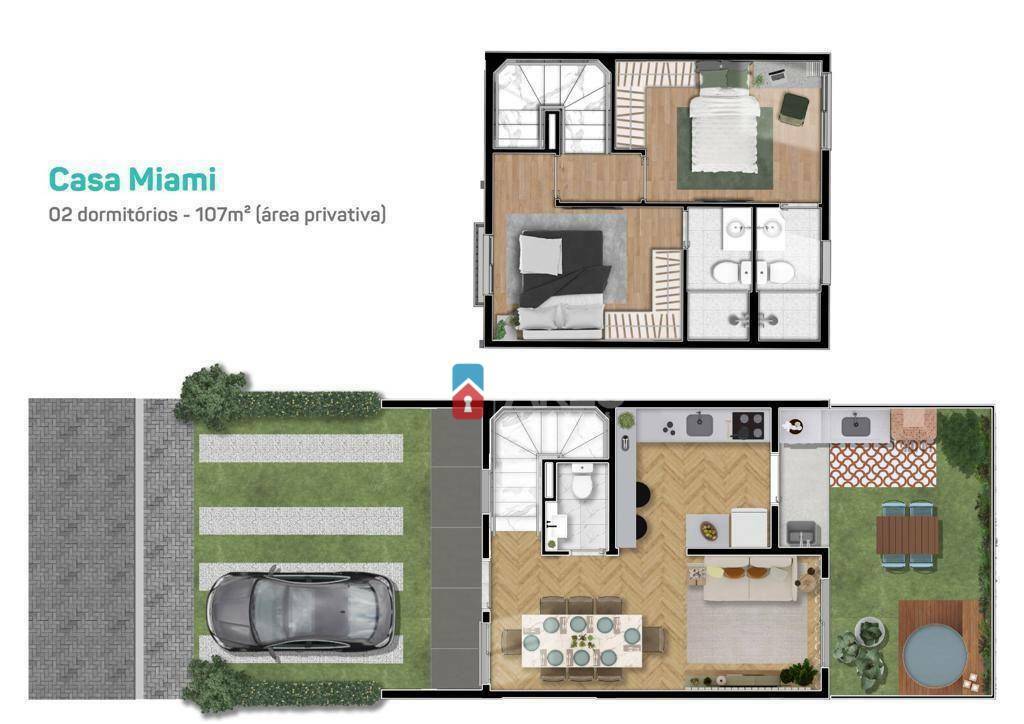 Casa de Condomínio à venda com 2 quartos, 65m² - Foto 17