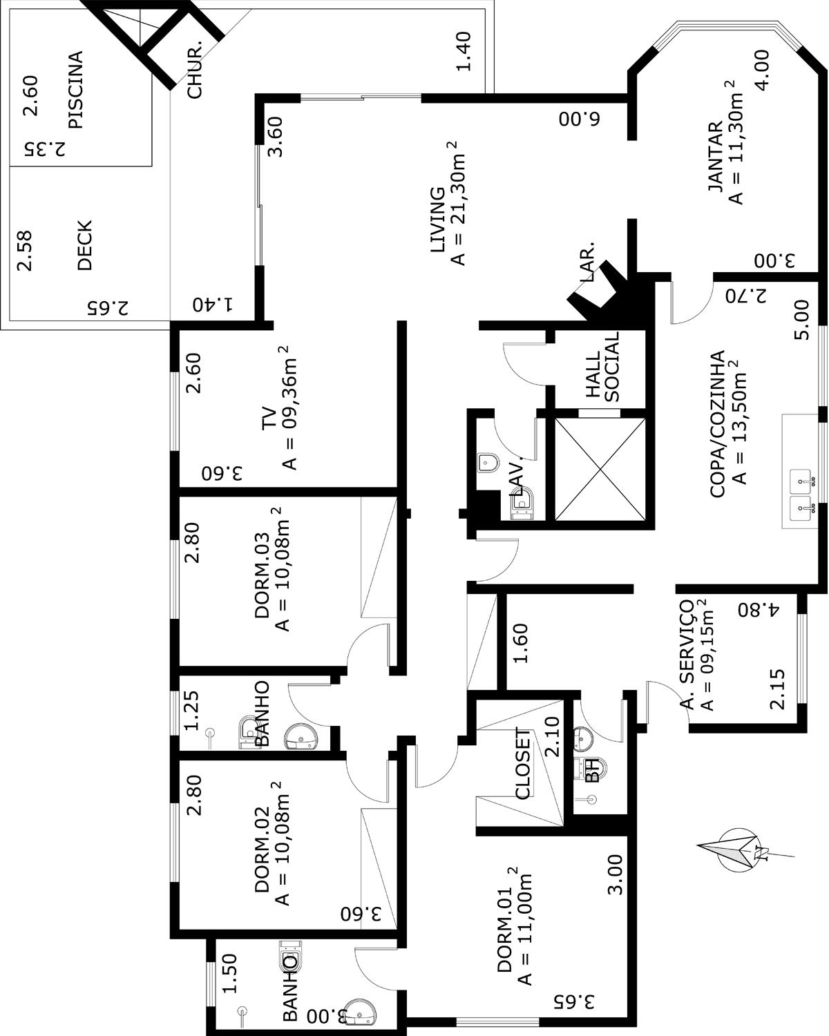 Apartamento à venda com 4 quartos, 330m² - Foto 3