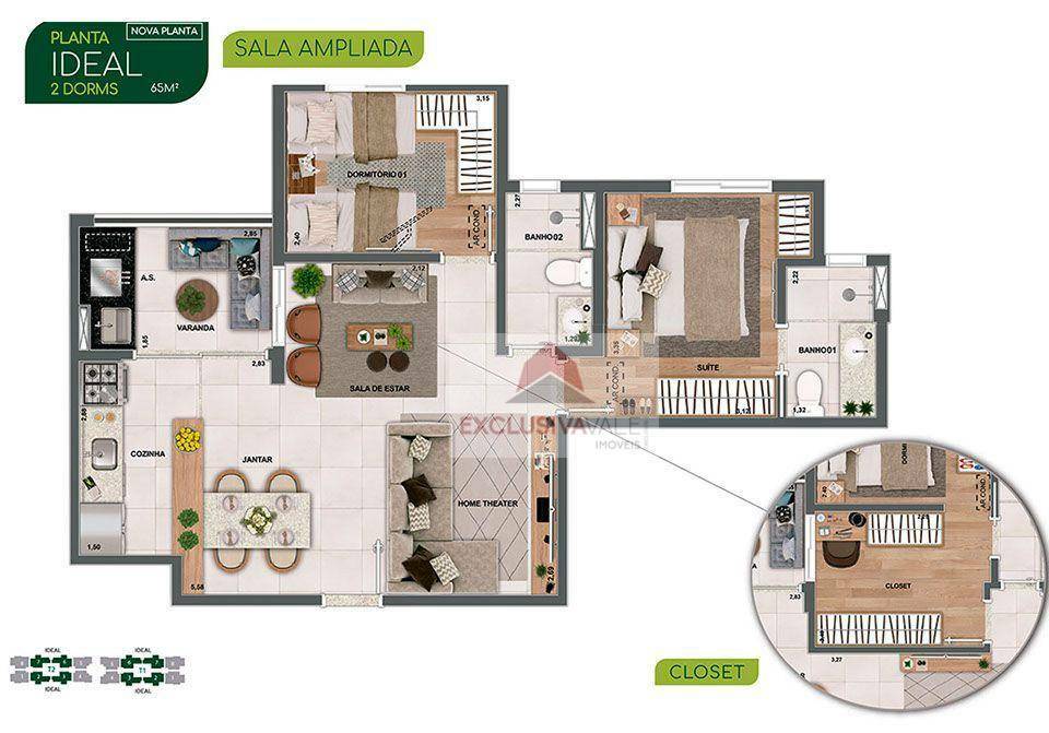 Apartamento à venda com 3 quartos, 93m² - Foto 36