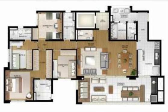 Apartamento à venda com 4 quartos, 212m² - Foto 5