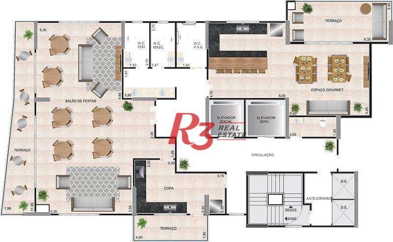 Apartamento à venda com 3 quartos, 166m² - Foto 29