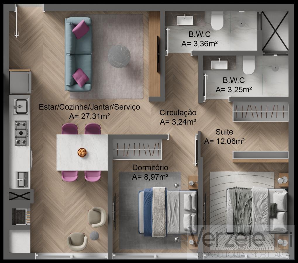 Apartamento à venda com 2 quartos, 70m² - Foto 15