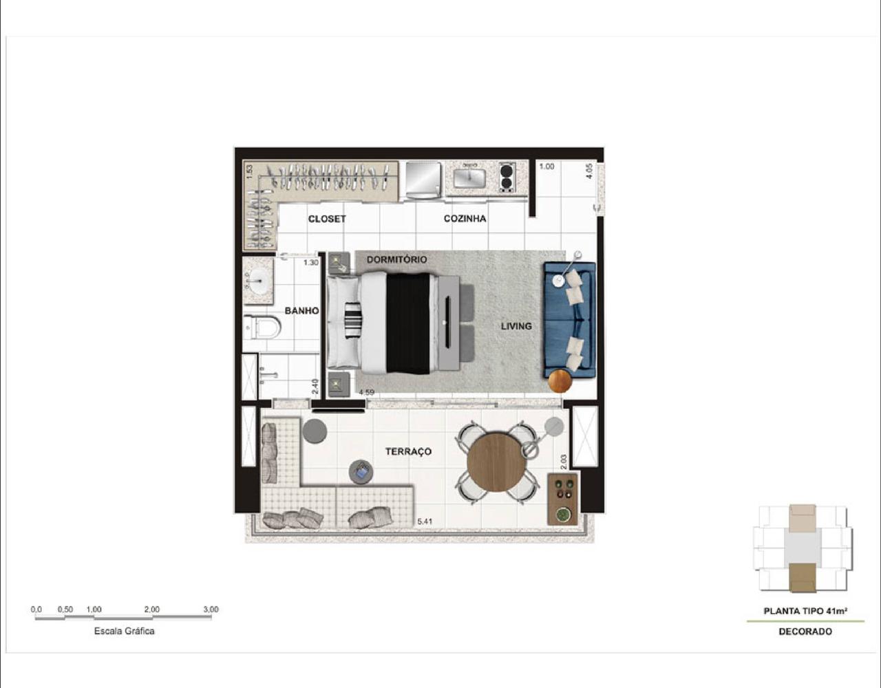 Apartamento à venda com 1 quarto, 41m² - Foto 15