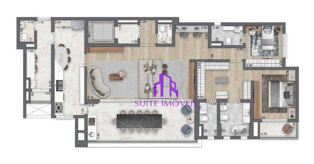 Apartamento à venda com 4 quartos, 213m² - Foto 23