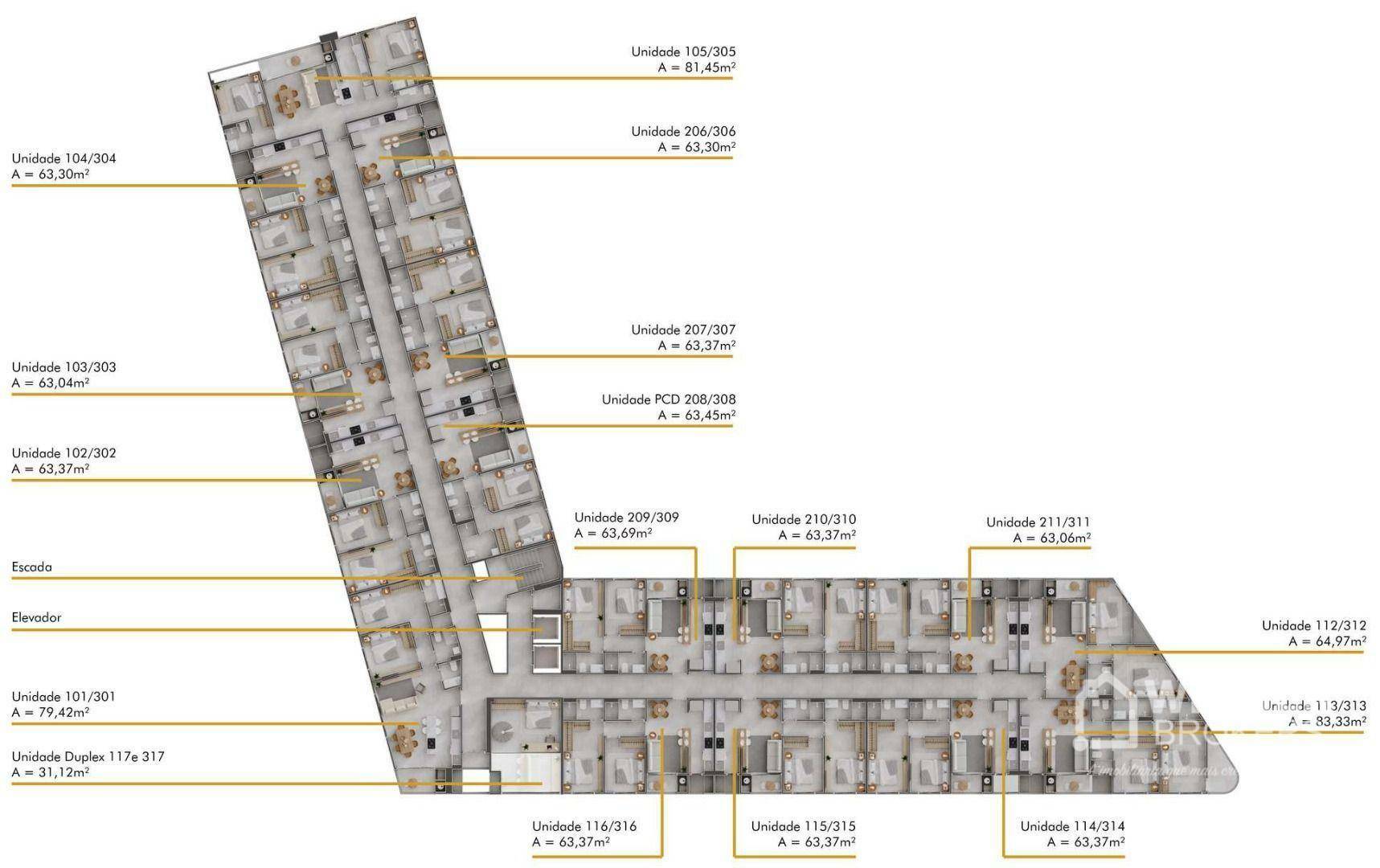 Apartamento à venda com 1 quarto, 50m² - Foto 19