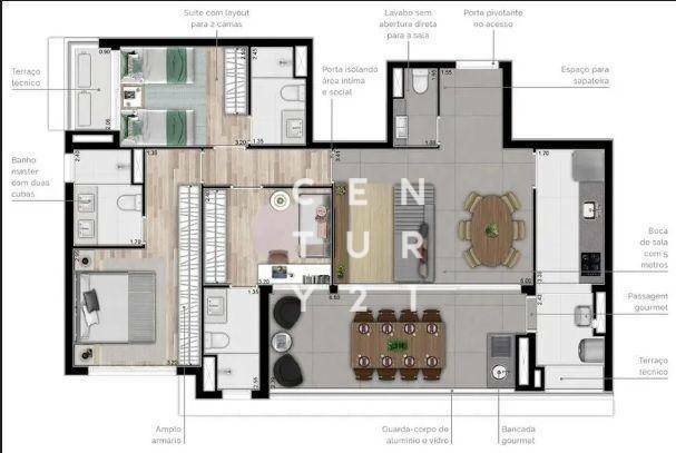 Apartamento à venda com 3 quartos, 110m² - Foto 13