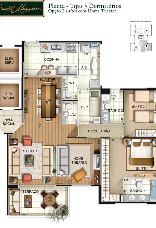 Apartamento à venda com 3 quartos, 106m² - Foto 14