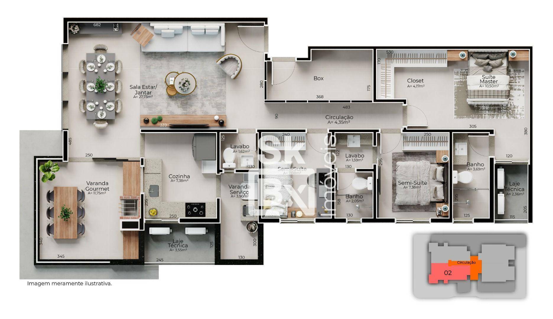 Apartamento à venda com 3 quartos, 108m² - Foto 10