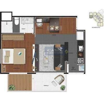 Apartamento para alugar com 1 quarto, 40m² - Foto 17