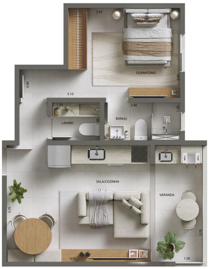 Apartamento à venda com 2 quartos, 75m² - Foto 9