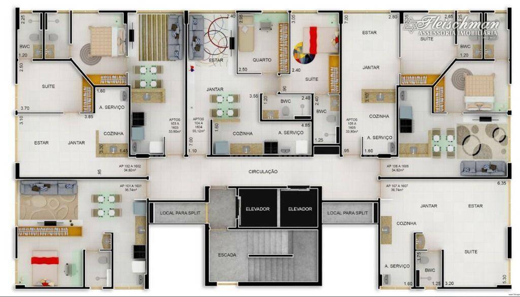 Apartamento à venda com 1 quarto, 35m² - Foto 4