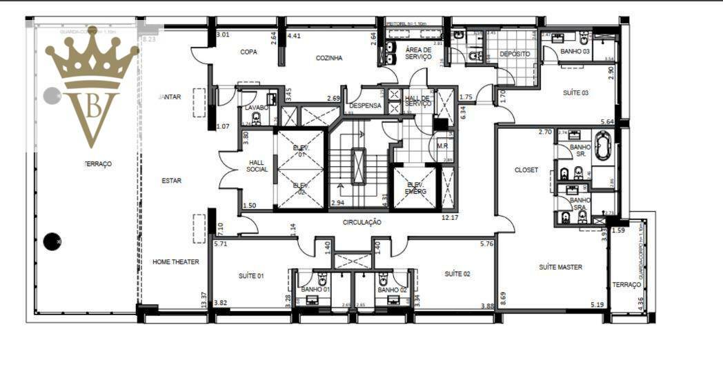 Apartamento à venda com 4 quartos, 358m² - Foto 34