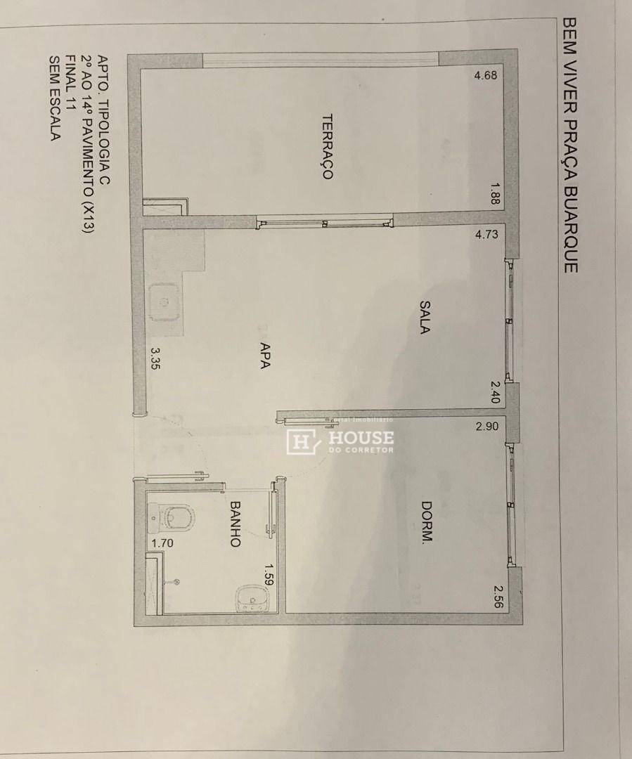 Apartamento à venda com 1 quarto, 37m² - Foto 15