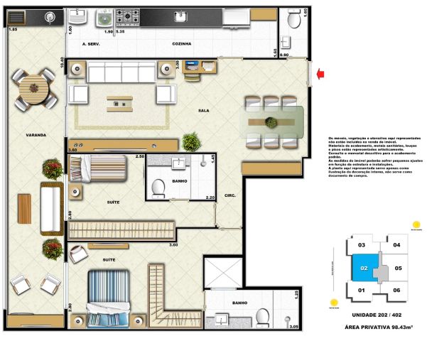 Apartamento à venda com 2 quartos, 73m² - Foto 31