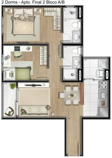 Apartamento à venda com 3 quartos, 70m² - Foto 6