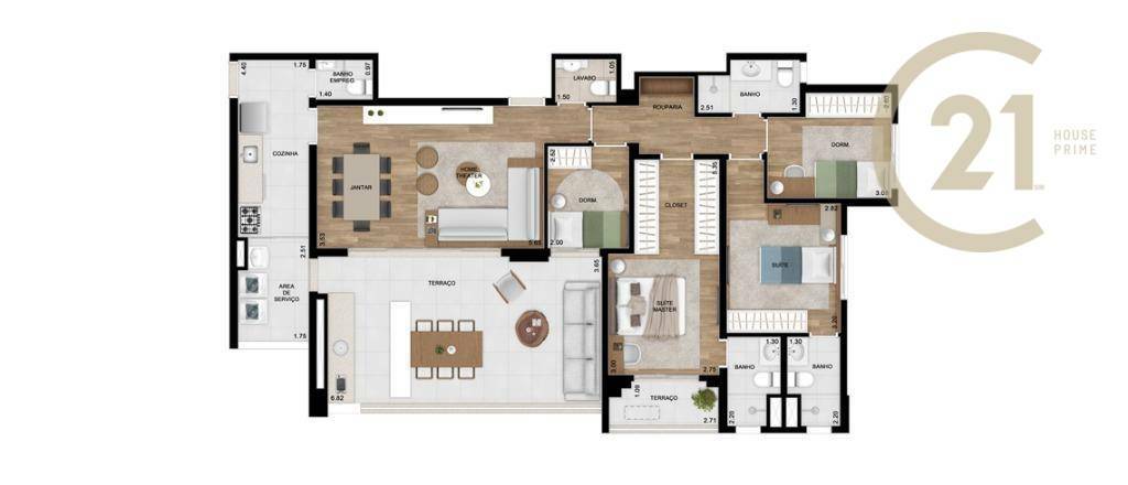 Apartamento à venda com 2 quartos, 105m² - Foto 45