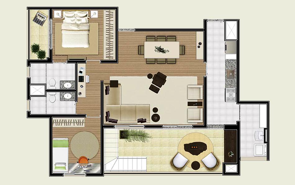 Apartamento à venda com 3 quartos, 100m² - Foto 2