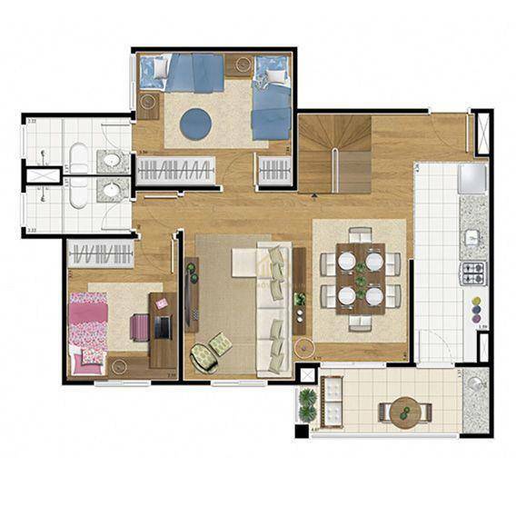 Apartamento à venda com 4 quartos, 140m² - Foto 19