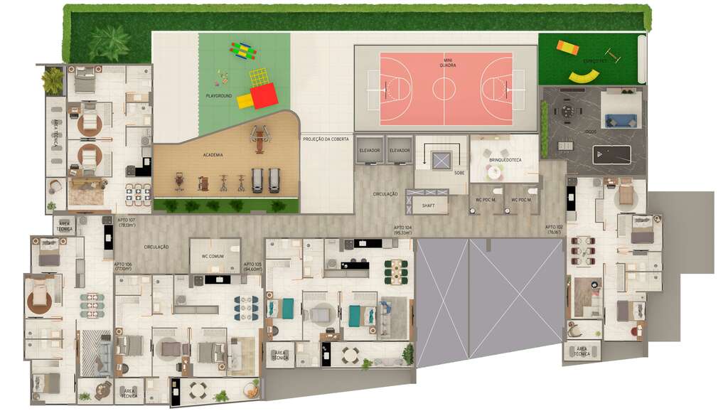 Apartamento à venda com 3 quartos, 7616m² - Foto 18