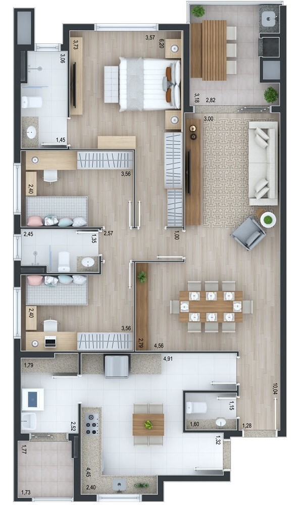 Apartamento à venda com 3 quartos, 11953m² - Foto 11