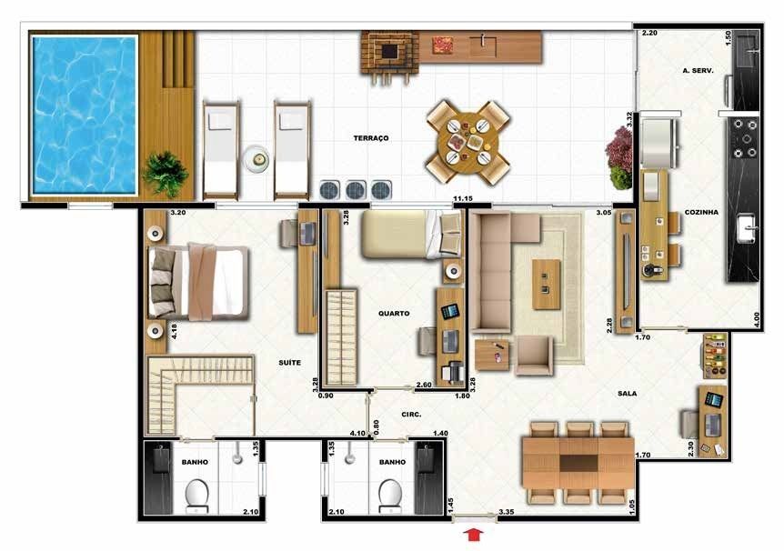 Cobertura à venda com 2 quartos, 187m² - Foto 29