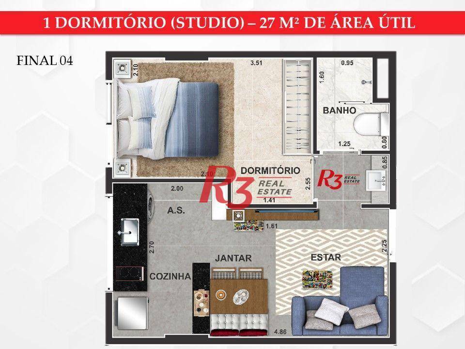 Apartamento à venda com 1 quarto, 42m² - Foto 25