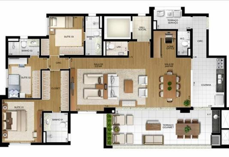 Apartamento à venda com 4 quartos, 134m² - Foto 10