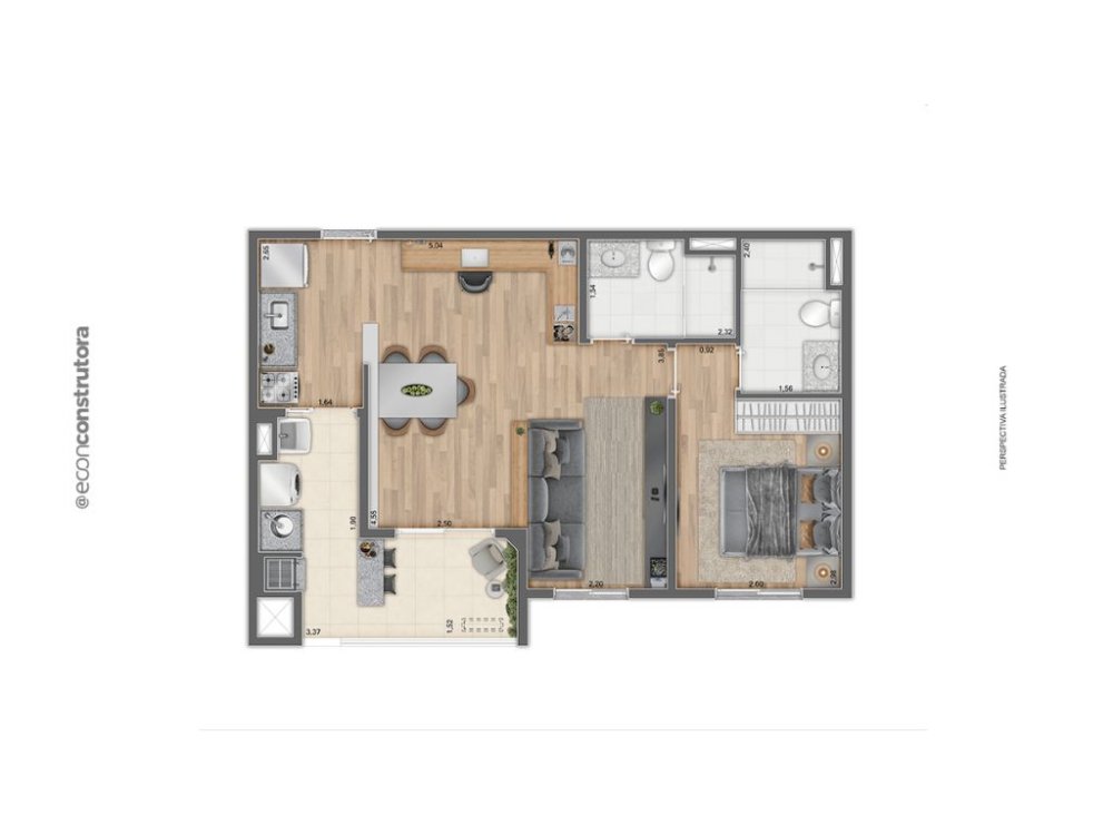 Apartamento à venda com 2 quartos, 57m² - Foto 19