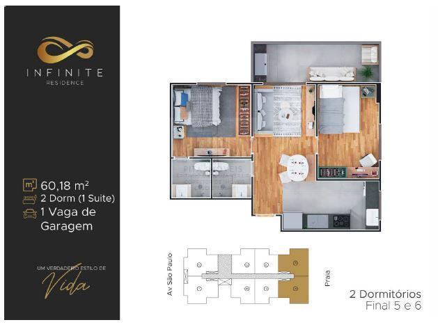 Apartamento à venda com 2 quartos, 60m² - Foto 14