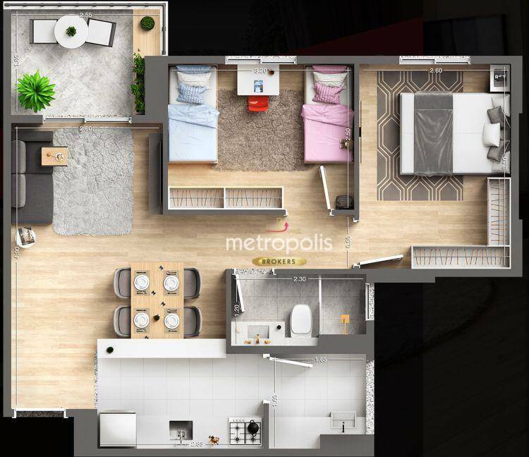 Apartamento à venda com 2 quartos, 53m² - Foto 14