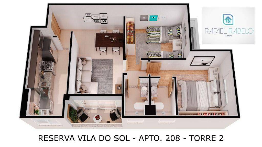 Apartamento à venda com 2 quartos, 54m² - Foto 23