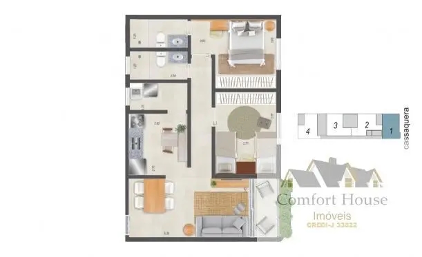 Apartamento à venda com 2 quartos, 65m² - Foto 5