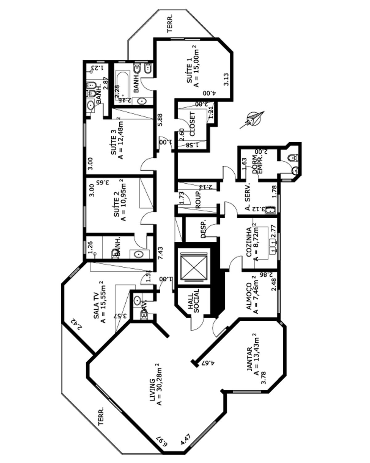 Apartamento à venda com 4 quartos, 200m² - Foto 7