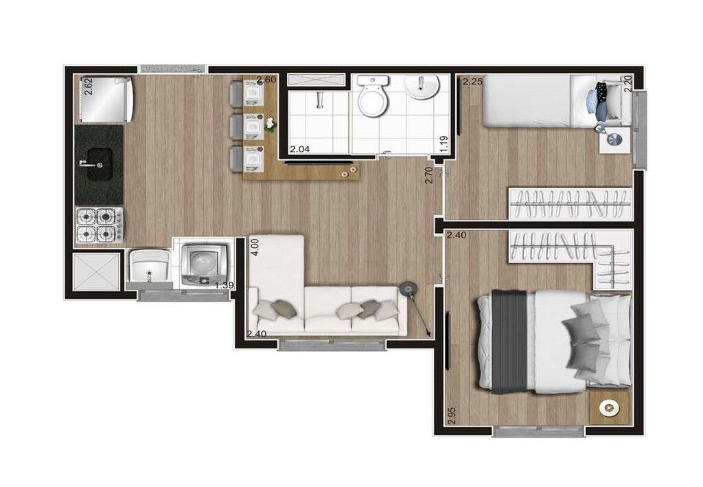 Apartamento à venda com 2 quartos, 37m² - Foto 19